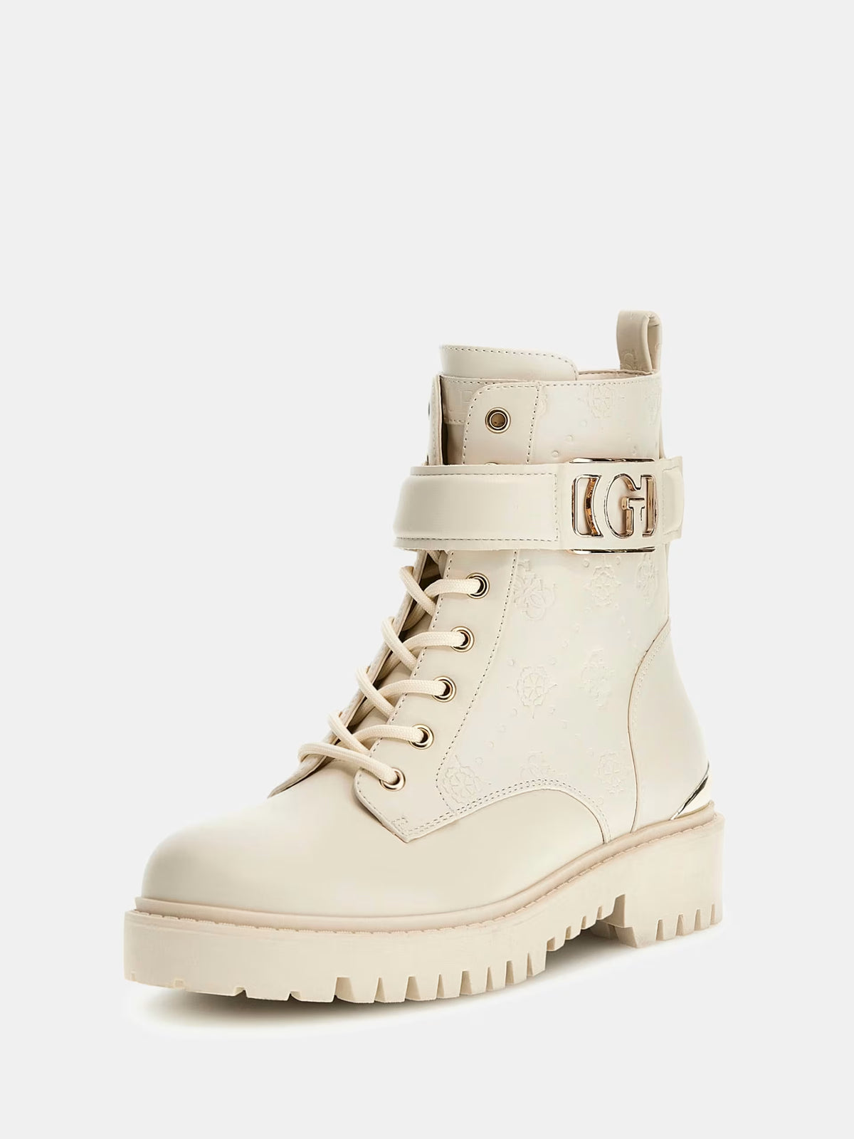 Bota de combate Oranda 4G con logotipo de peonía