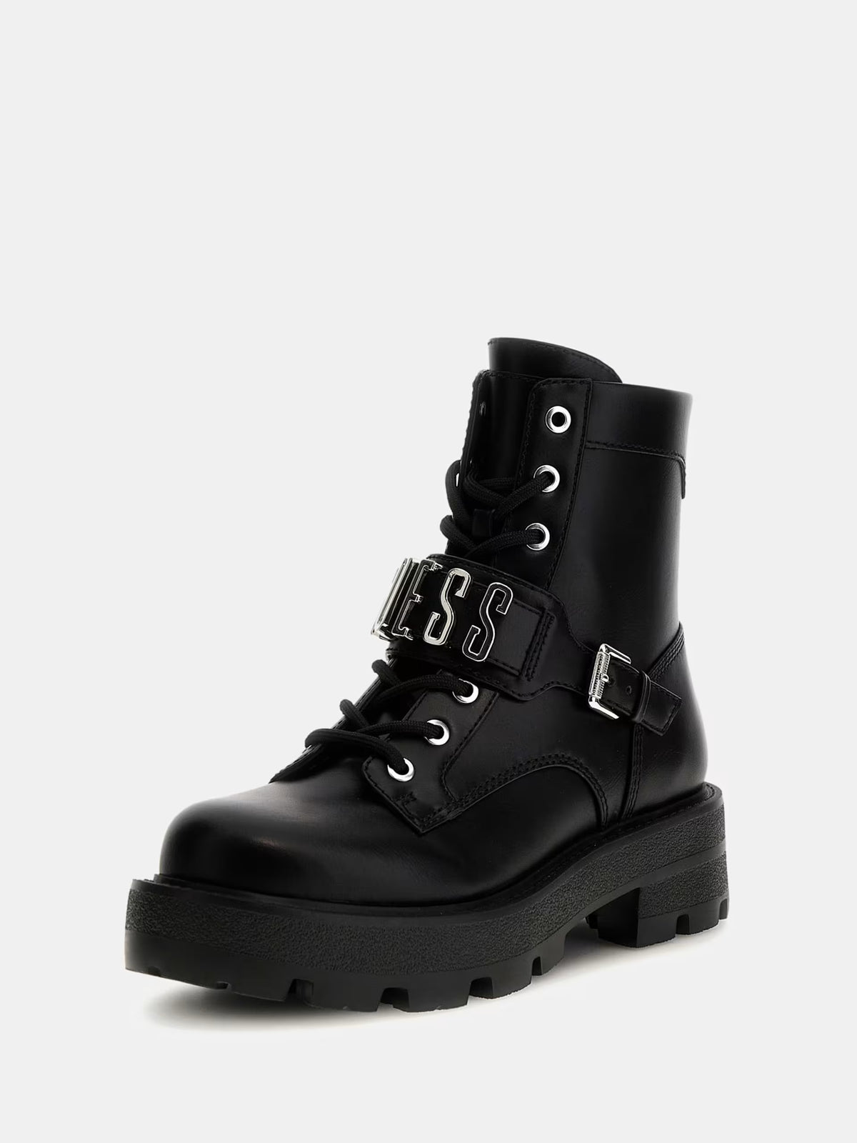 Bota de combate con logotipo de Yanzy