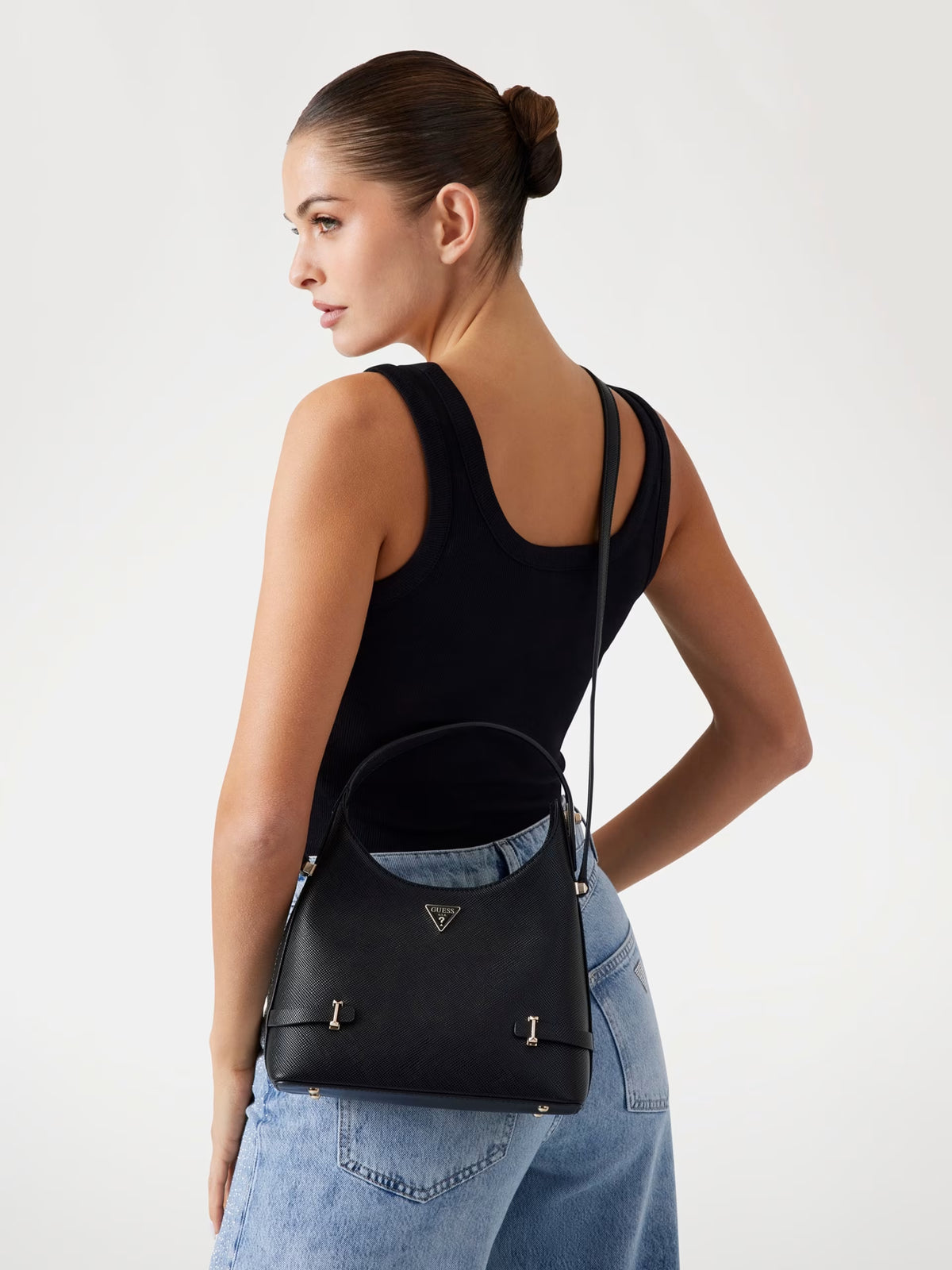 Mini bolso hobo Rosalba Saffiano