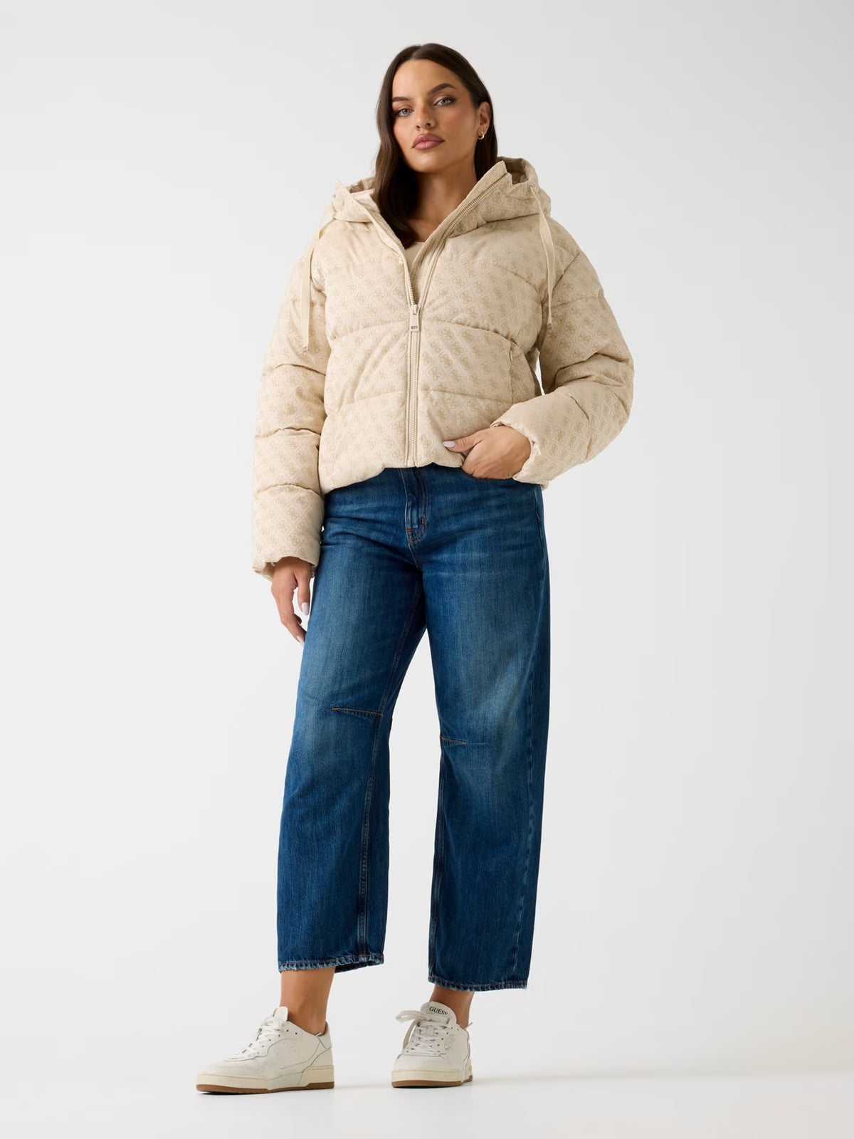 Chaqueta acolchada con logotipo 4G