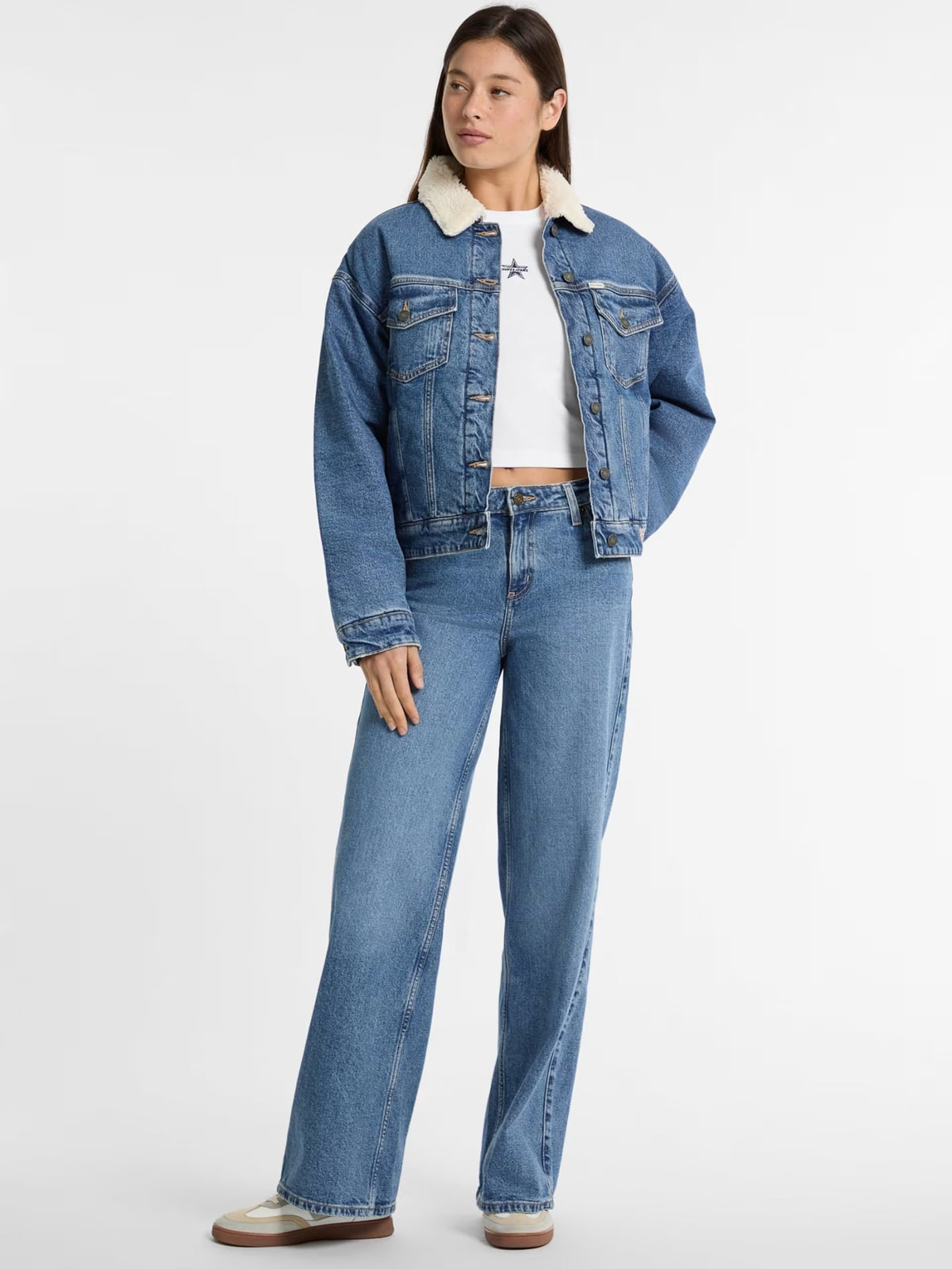 Chaqueta vaquera de gran tamaño