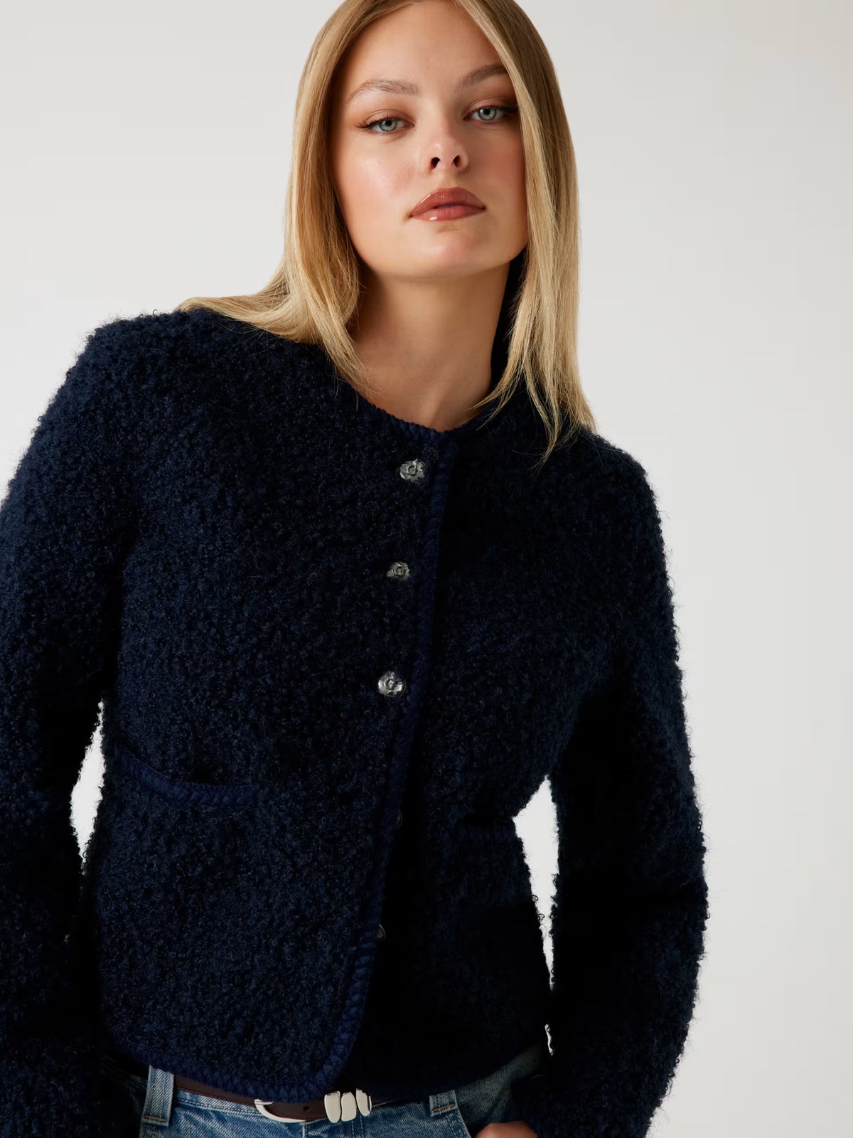 Chaqueta de piel sintética