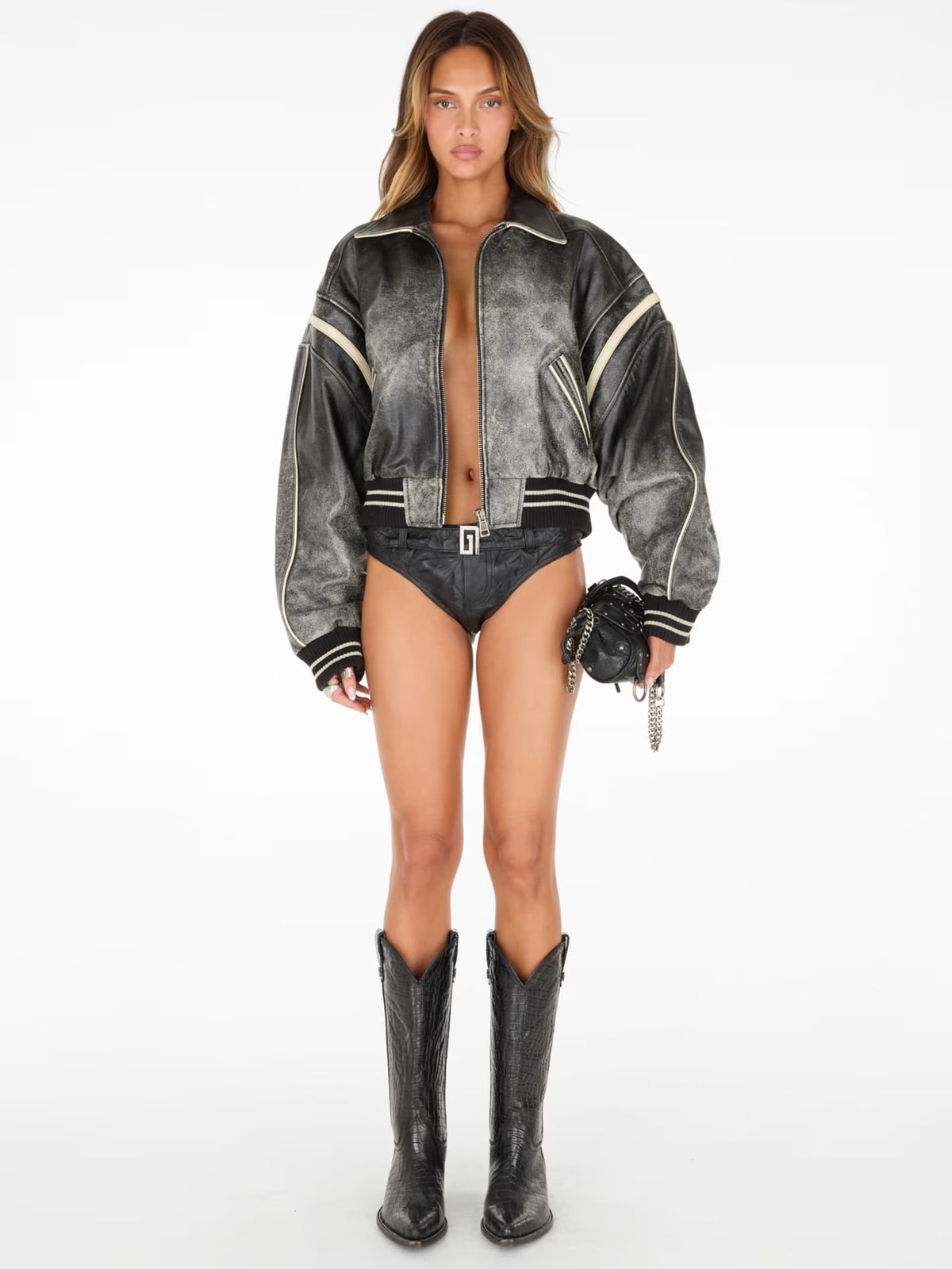 Botas camperas de piel auténtica