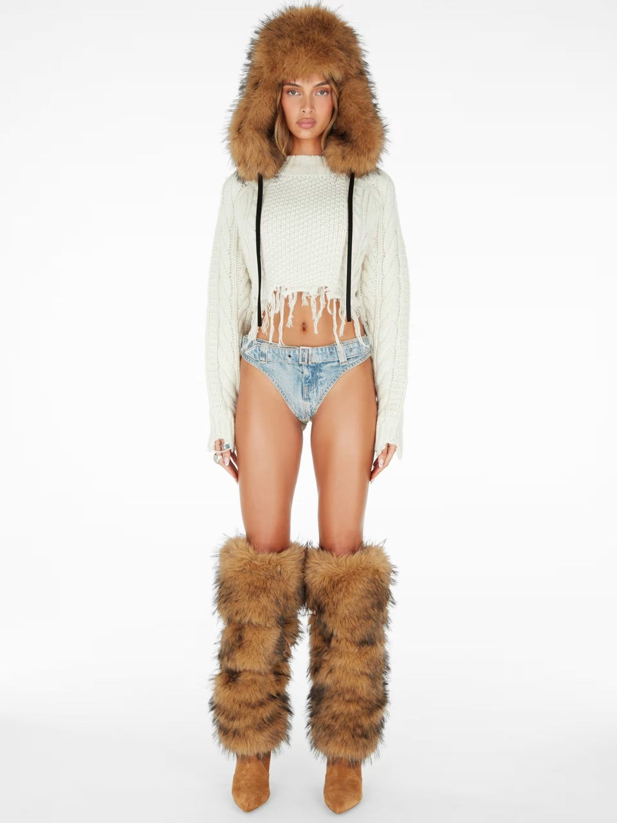 Botas altas de piel de oveja