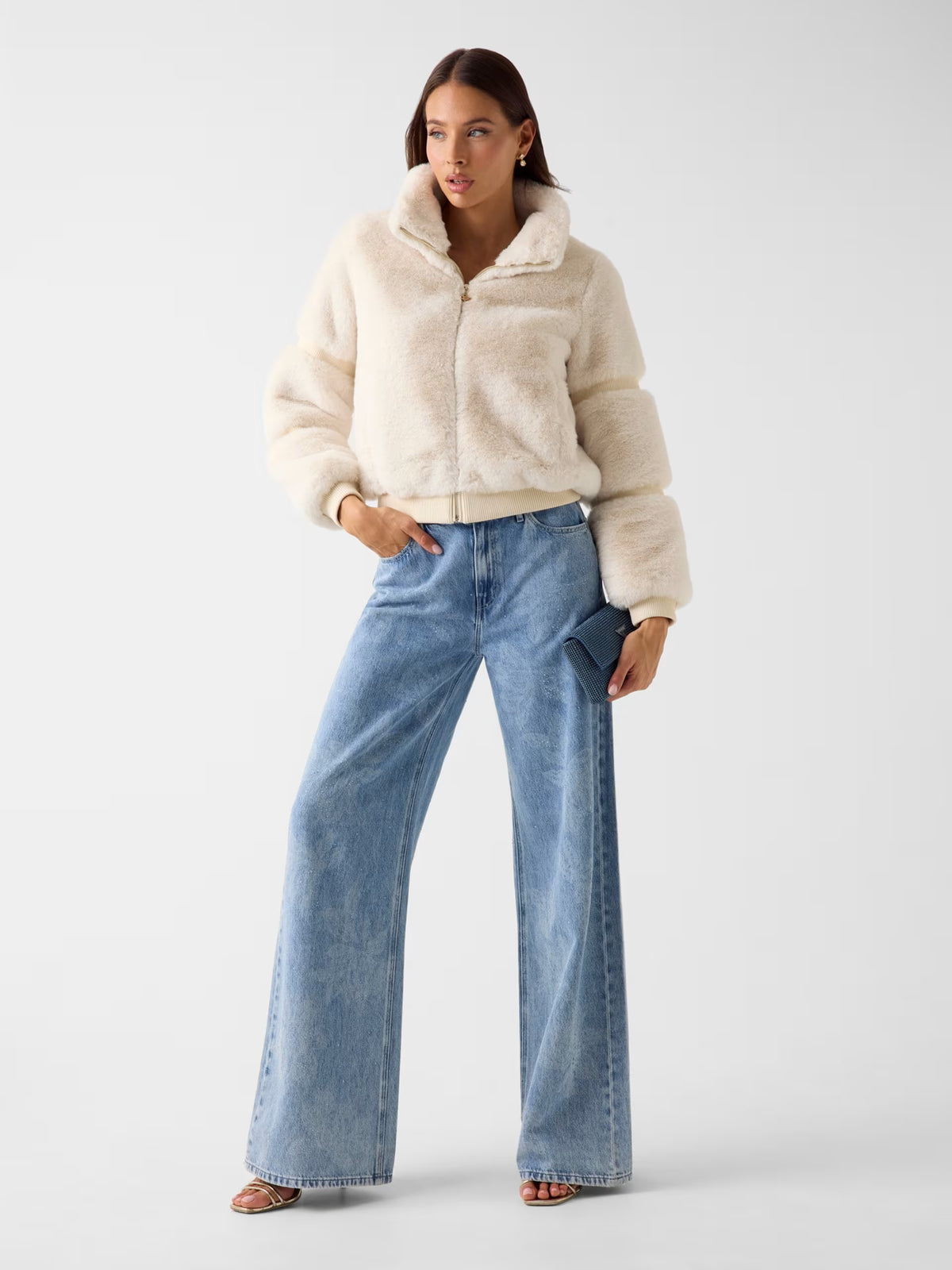 Chaqueta de piel sintética