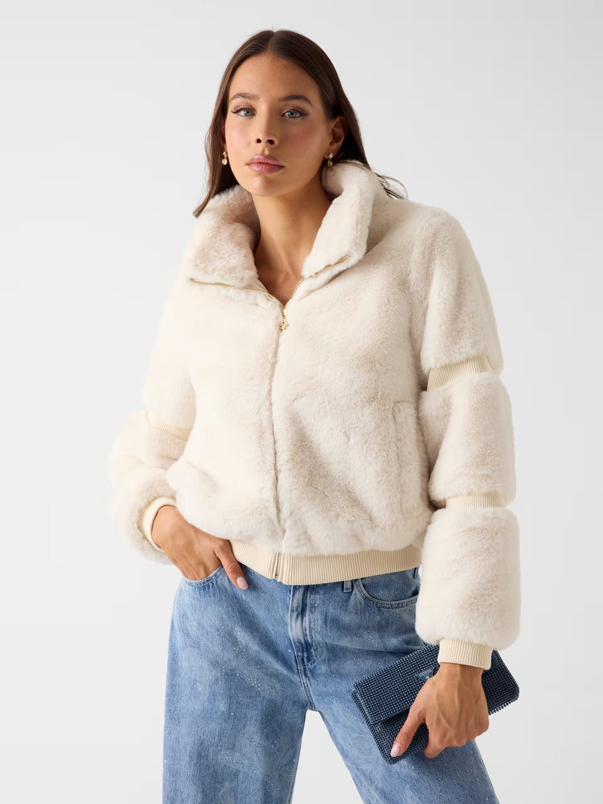 Chaqueta de piel sintética